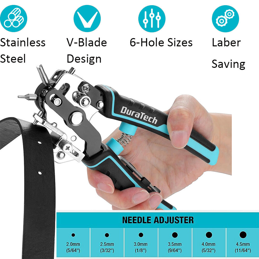 DURATECH Leather Hole Punch Heavy Duty Plier by DURATECH