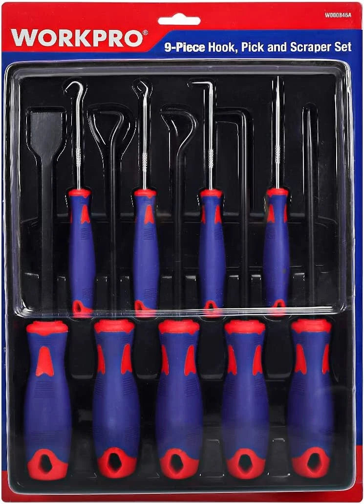 Workpro Precision Pick Hook Set W/scraper | Built Supply Co