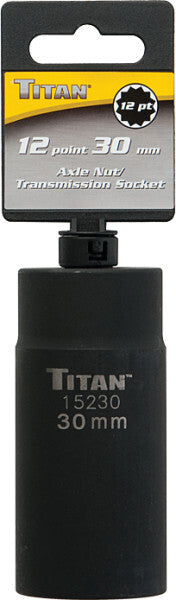 Titan 30mm 1/2" Drive 12 Point Axle Nut Socket by Titan