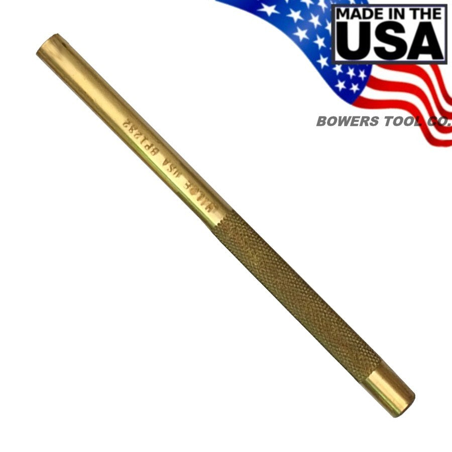 Wilde Solid Brass Drift Pin Punch 3/8" x 6"