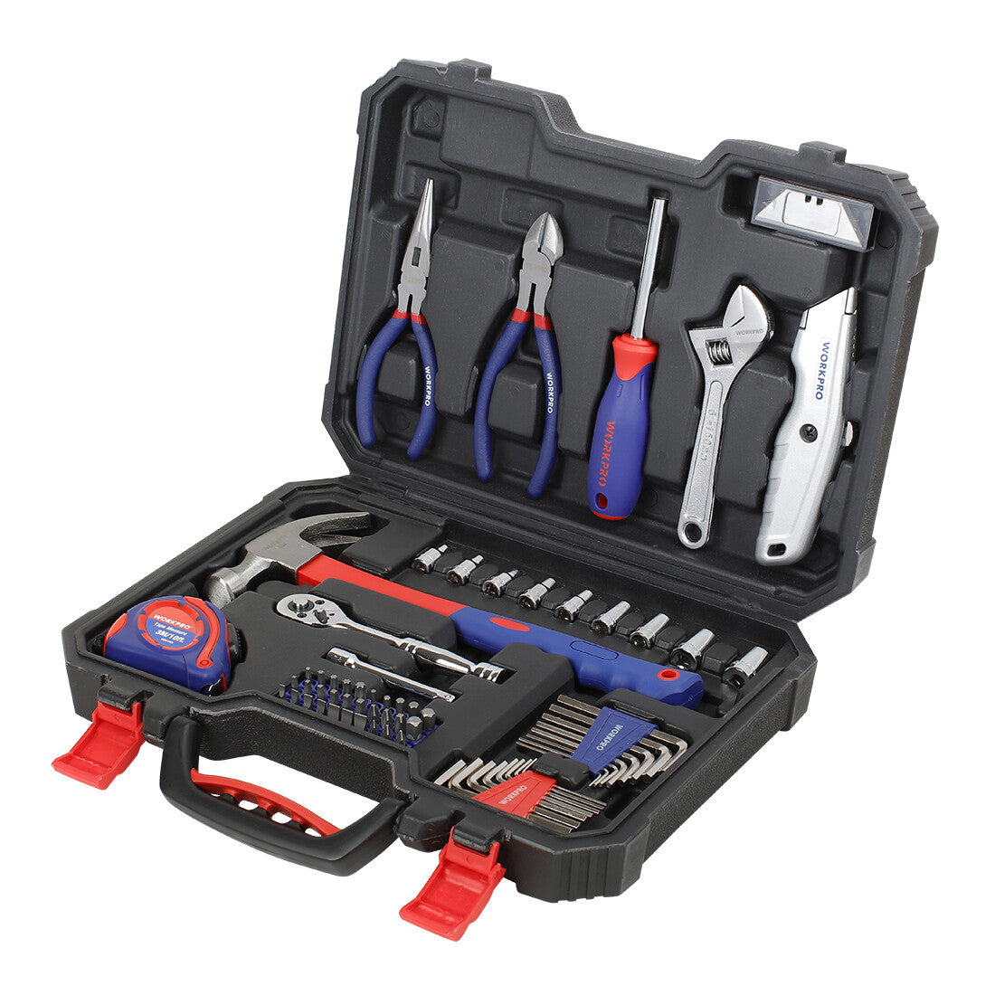 WORKPRO Home Repair Tool Kit 74Pcs by WORKPRO