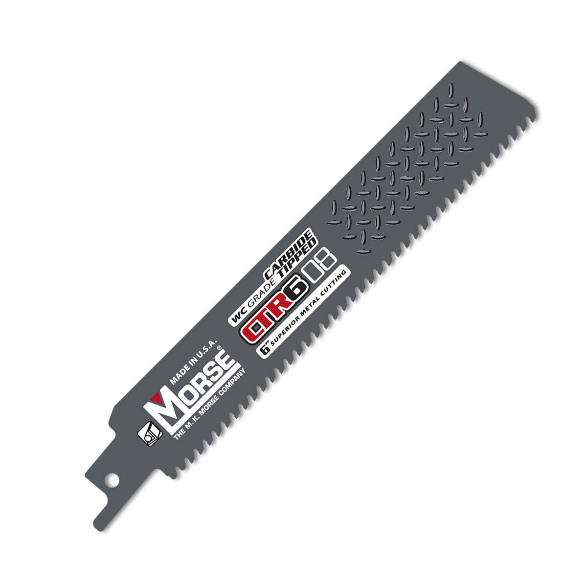 6" X 8 Tpi Morse Ctr Carbide Tipped Heavy Duty Reciprocating Saw Blade