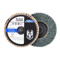 50 Pack - 3" Mini Flap Discs 40 Grit Quick Change Sanding Roloc Style Type R