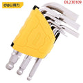 The Ball Head Hex Nine Sets Allen Wrench Flat 1.5/2/2.5/3/4/<wbr/>5/6/8/10 Hand Tools