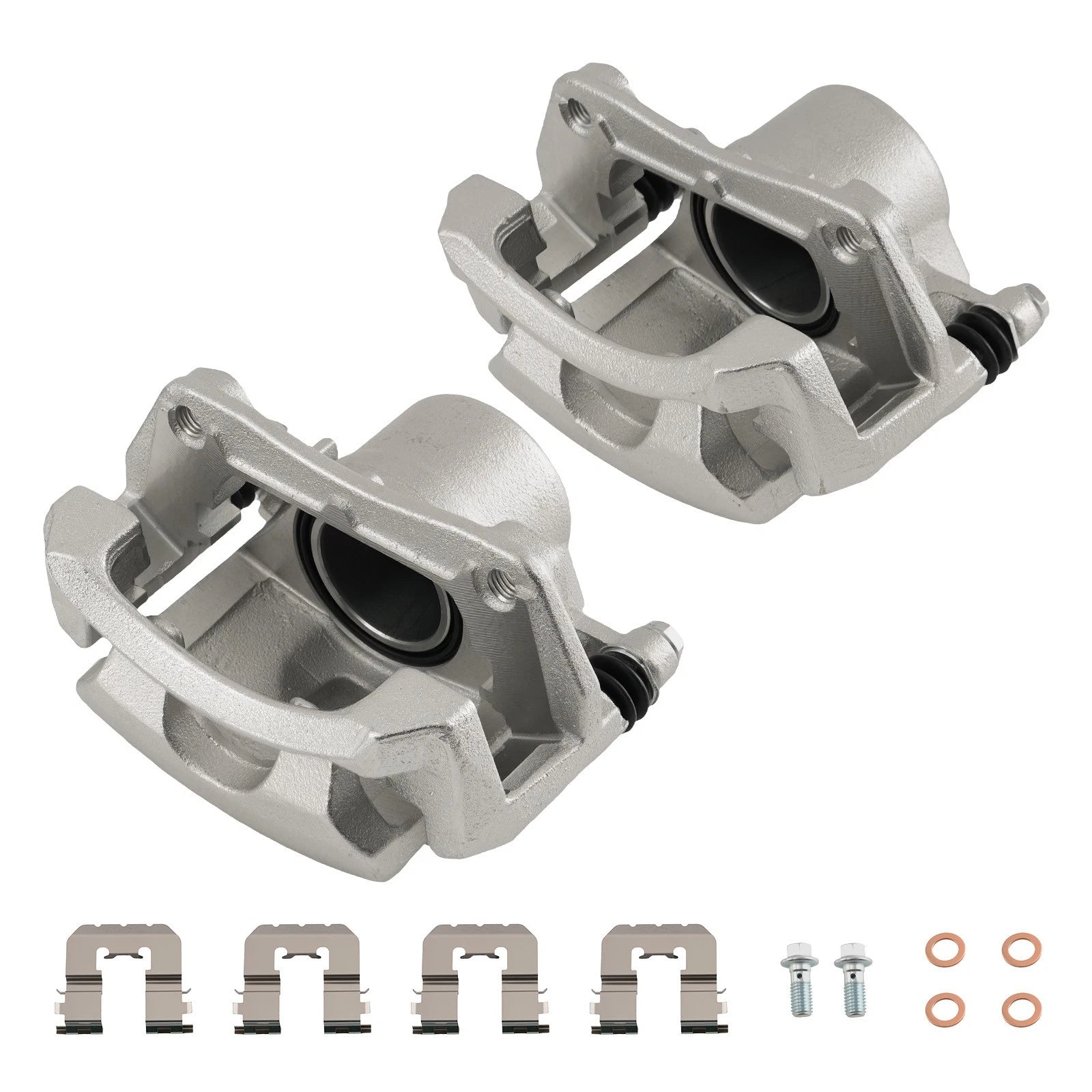 Front L&amp;R Disc Brake Calipers Set for Chevrolet Malibu 2004-20<wbr/>08 with Bracket