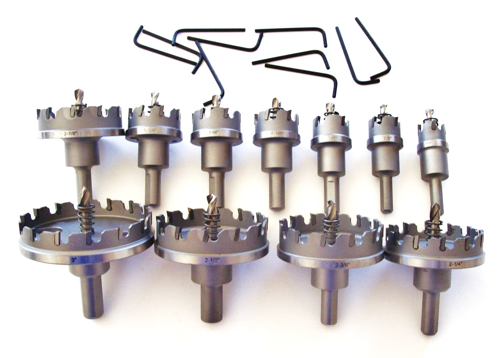 Carbide Hole Cutter Set 3/4"-3"