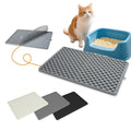 Cat For Litter Box Silicone Mat Double Layer With Raised Edges