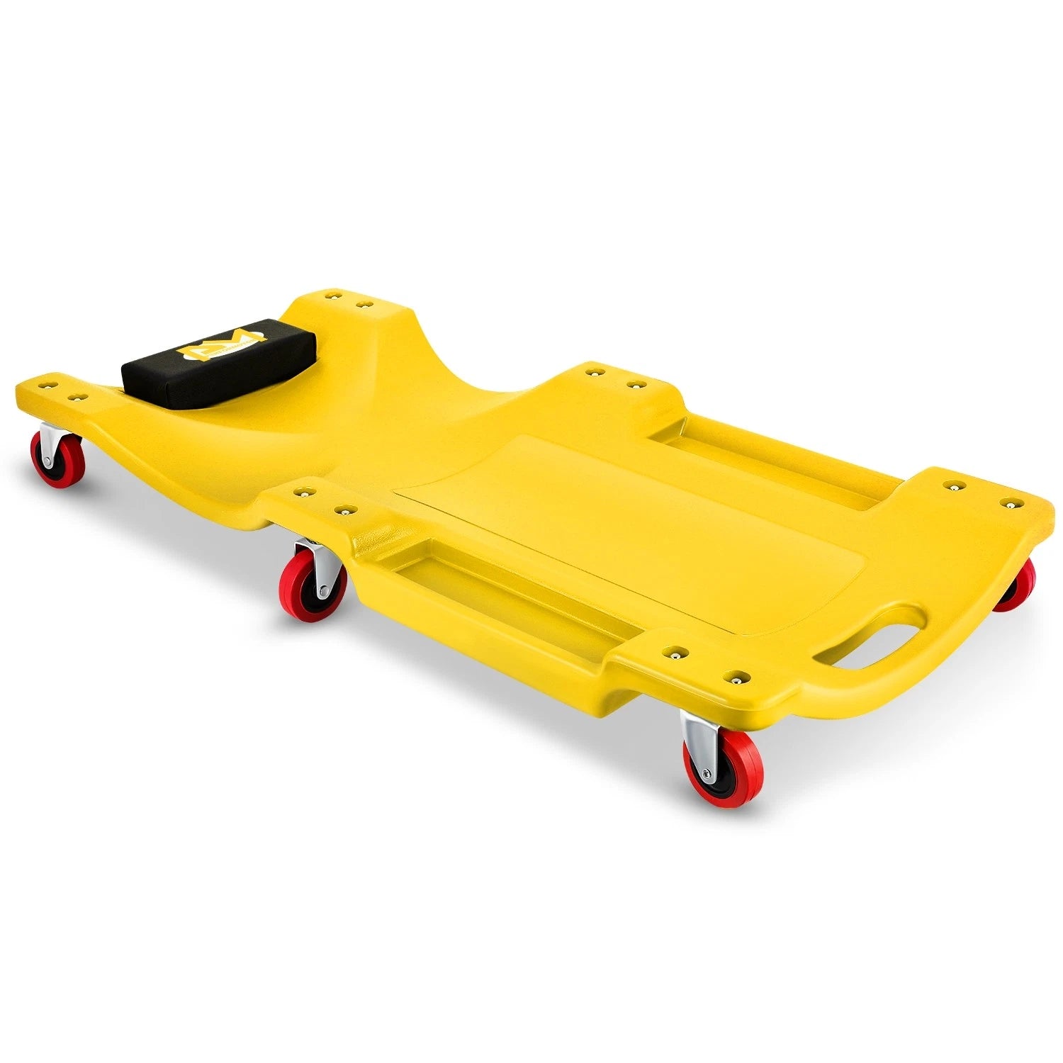 36"x 17" 200lbs Yellow Mechanic Blow Molded Ergonomic Hdpe Automotive