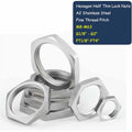 Fine Pitch Thread Hexagon Lock Nuts A2 Stainless Steel