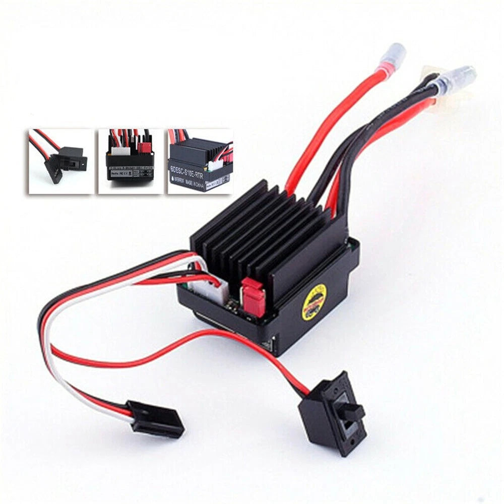 Brushed Esc Electronic Speed Controller Waterproof For Rc Car Boat