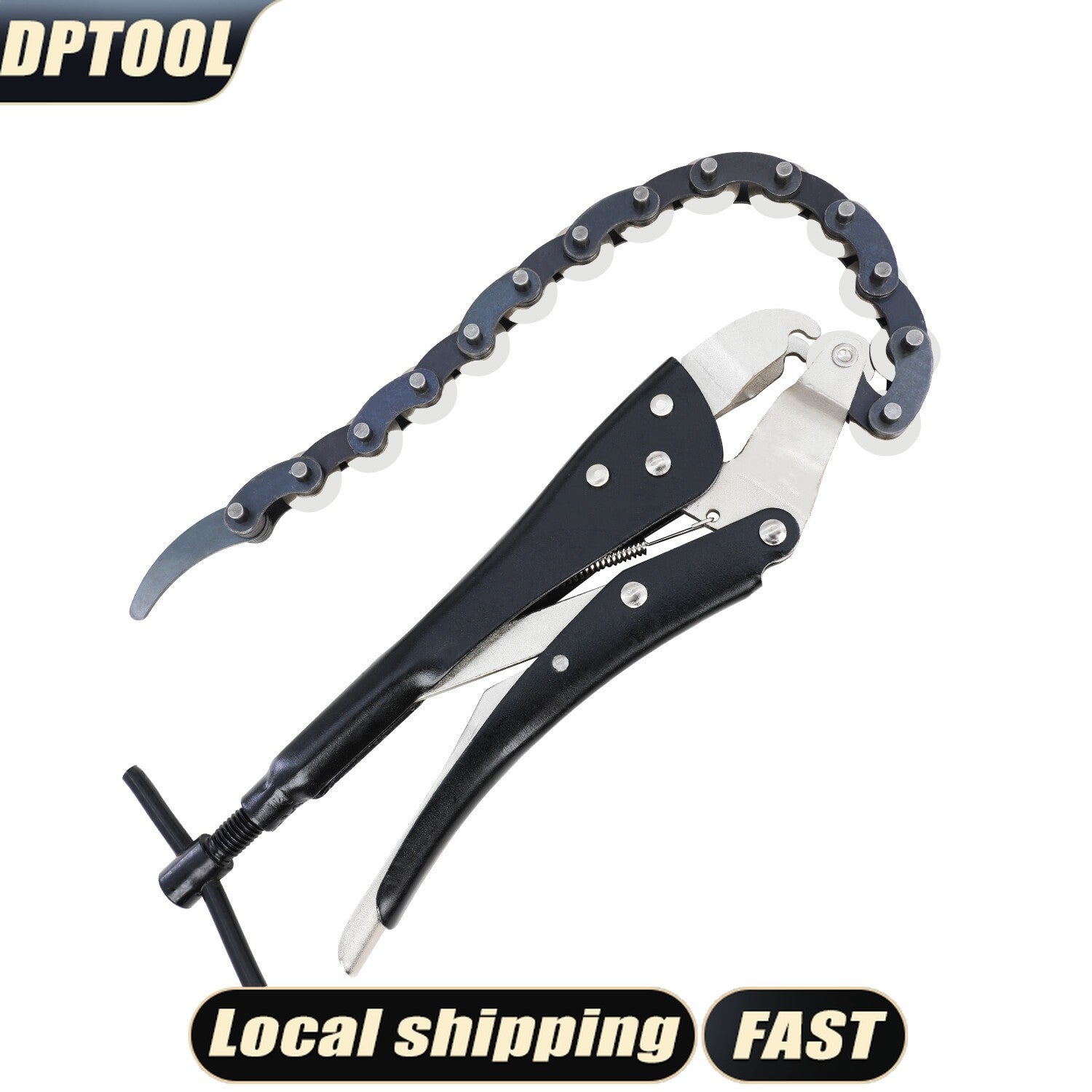 Car Exhaust Pipe Cutter Multi Wheel Chain Lock-grip Pliers 3.14 In