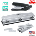 Haushof Desktop Stapler With 5000-piece Staples Staple Remover 3-hole