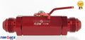 AN -8 (AN8 JIC -08) Red Anodised Billet Aluminium Inline Shut Off