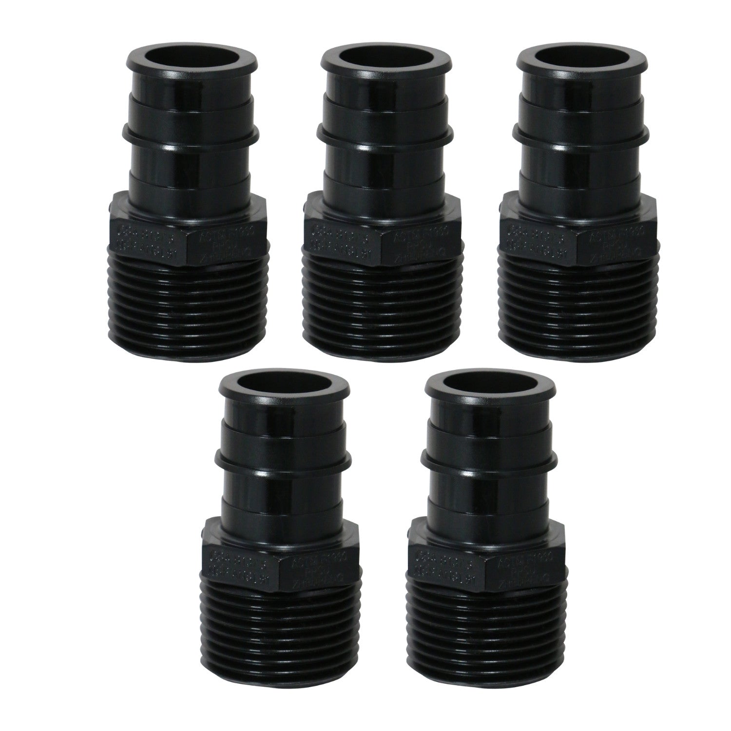 XFITTING 3/4" Poly Alloy Pex A Male NPT 5 Pack