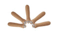 5pc-pack Wooden File BBQ Skewer 130mmL Handles 6mm Pre-Drilled Center