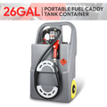 12V 26 Gallon 100L Portable Fuel Caddy Fuel Tan Storage Tank with