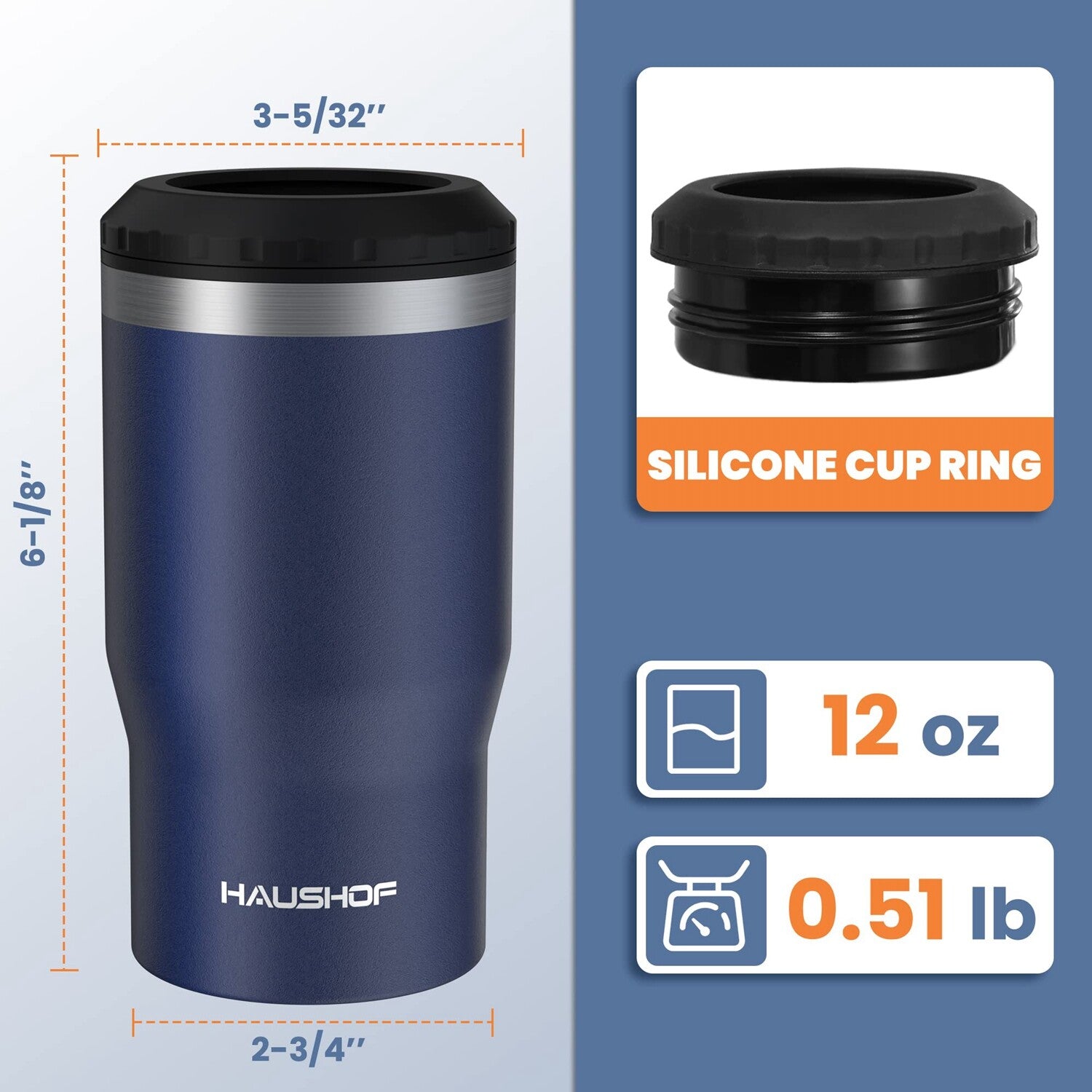 HAUSHOF 12 oz Can Cooler by HAUSHOF