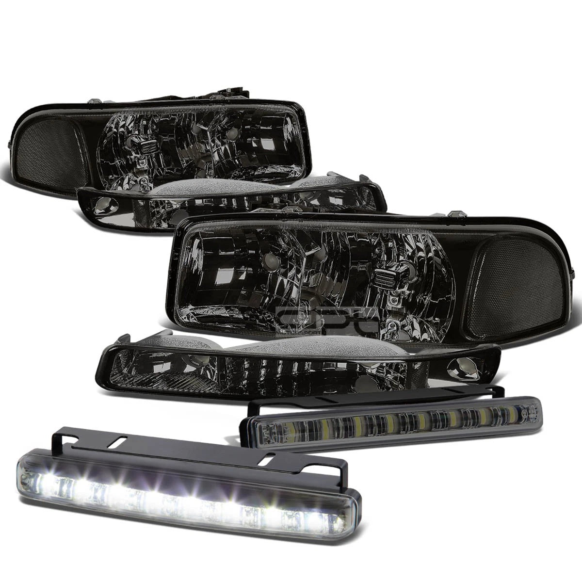 Smoked Head+bumper+cl<wbr/>ear Corner+LED Fog Light | Built Supply Co