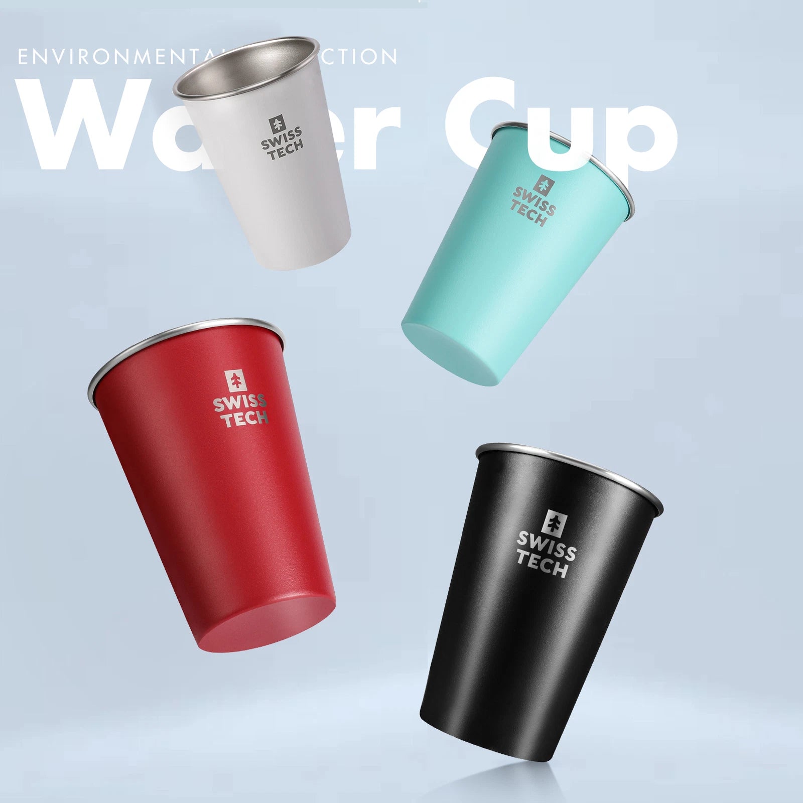 Swiss+tech 16oz Multicolor Stainless Steel Cup | Built Supply Co