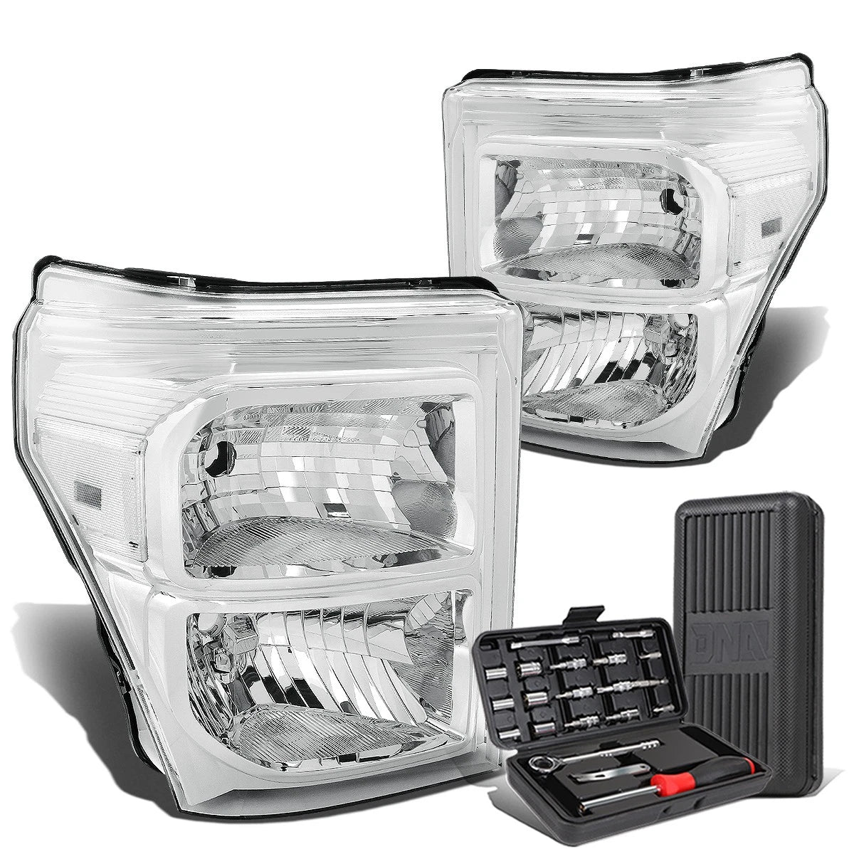 For 2011-2016 Ford Super Duty Pair Chrome/clear | Built Supply Co