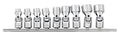 Performance Tool 9-Piece Metric Flex Socket Set by Performance Tool