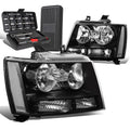For 2007-2014 Chevy Tahoe Suburban Black/clear | Built Supply Co