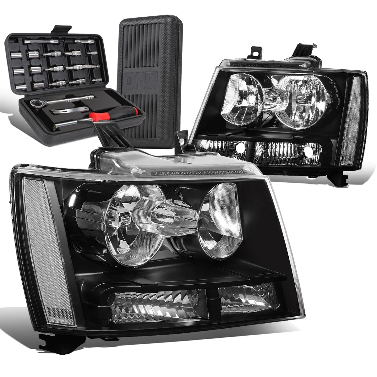 For 2007-2014 Chevy Tahoe Suburban Black/clear | Built Supply Co
