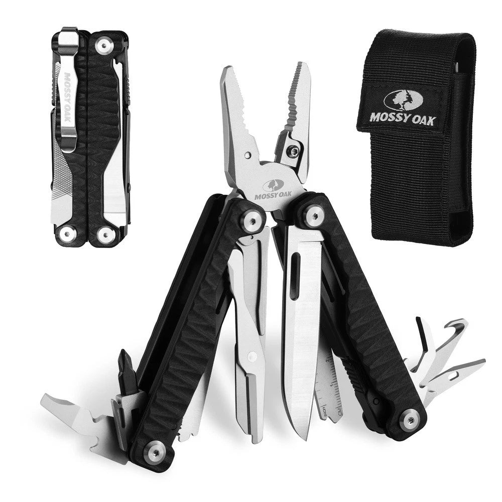 Flissa 17-in-1 Stainless Steel Multitool Pliers Folding Pocket Knife