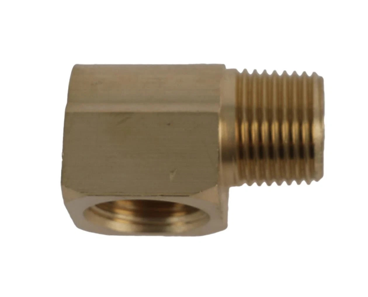 Parker 2202p-4 Brass Street Elbow. 1/4" Male Pipe X 1/4" Female Pipe