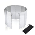 Folding 10-plate Camping Stove Windscreen Cooking Stove Windshield