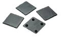 Set Grey Slate Coaster Drinks Cups Coasters Natural Square Drink
