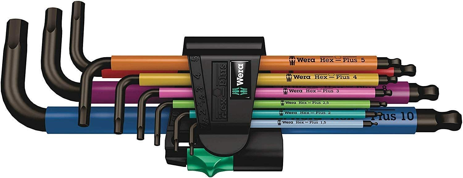 Wera 950/9 Hex-Plus Multicolour L-Key Set