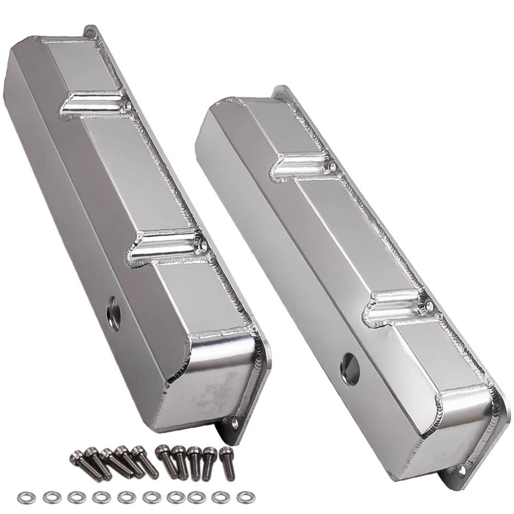 Pair Aluminum Valve Covers for Ford FE BBF 332 352 360 406 413 427 428 1958-1976
