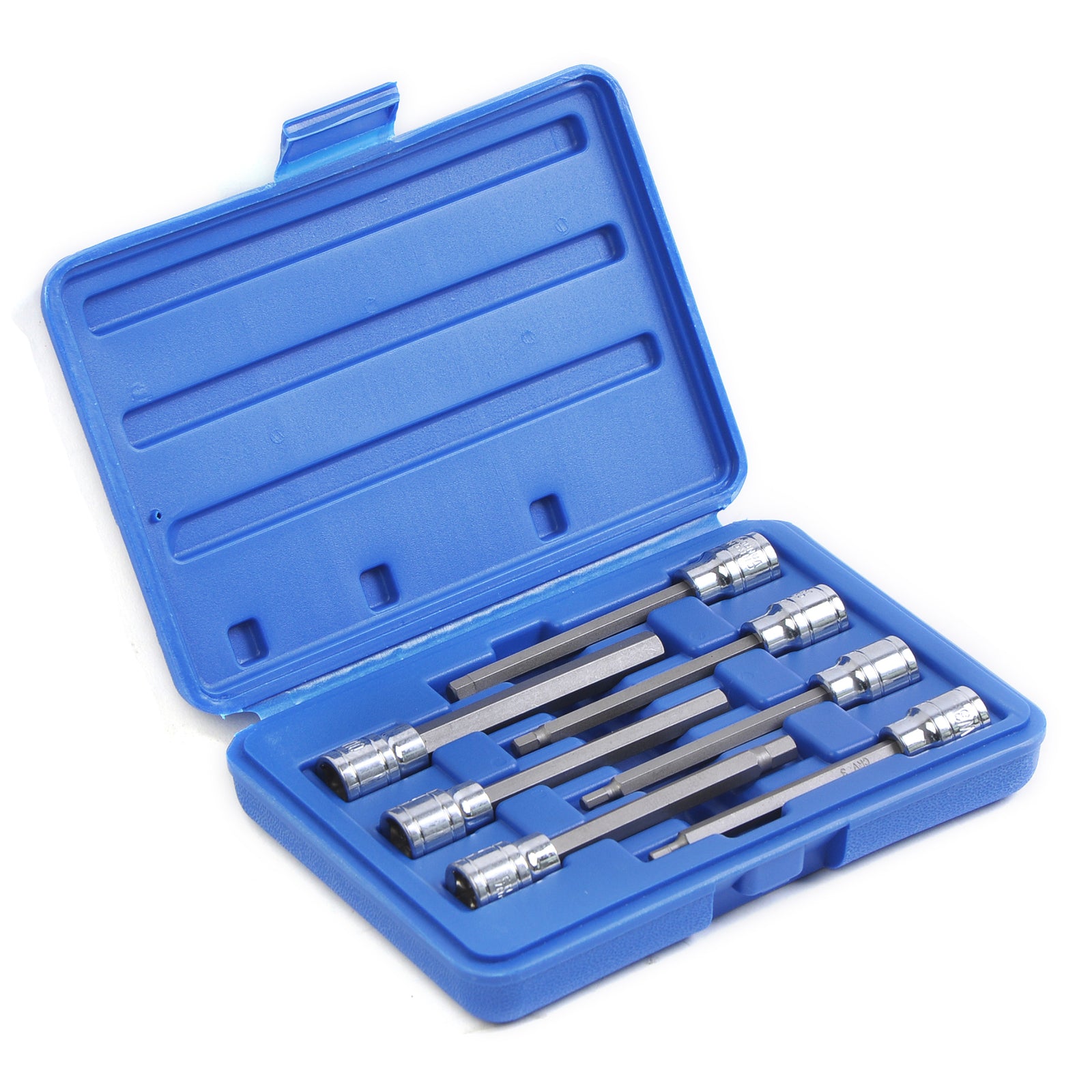 Extra Long Allen Hex Bit Socket Set 3/8 Drive 7pc by Unbranded