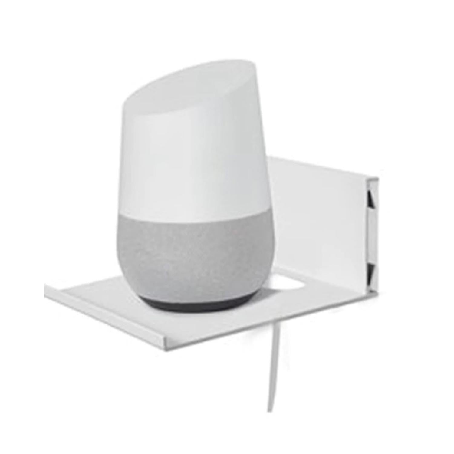 Hangman Smart Device Floating Wall Shelf White For Alexa, Google Home Etc