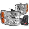 For 2007-2014 Chevy Silverado Pair Chrome/amber | Built Supply Co