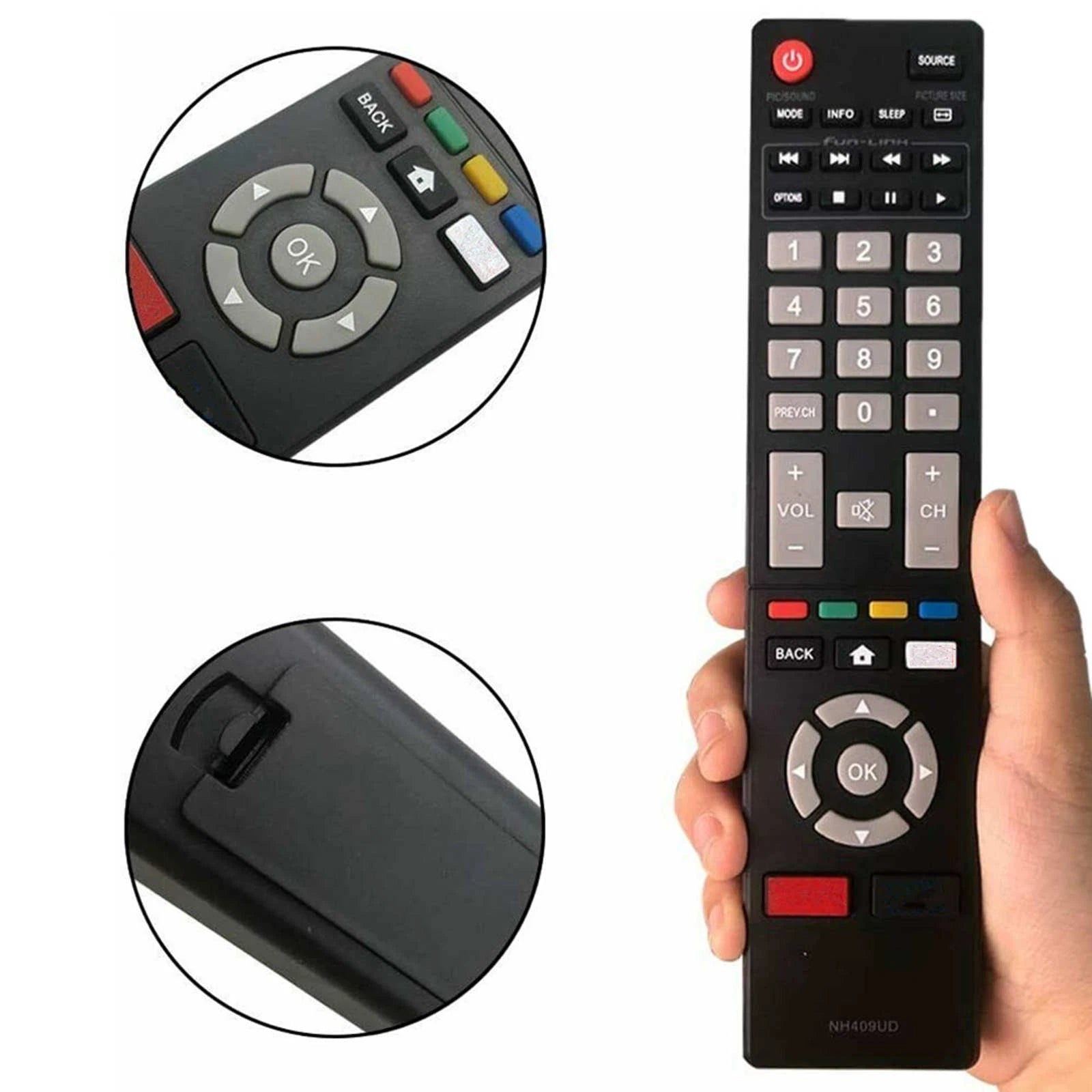 Replacement Remote Control Nh409ud For Magnavox 40mv324xf7 43mv314x