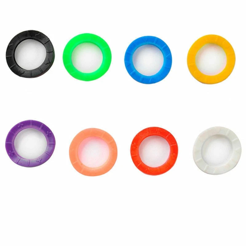 Bright Colors Hollow Silicone Key Cap Covers Topper Keyring With Bly
