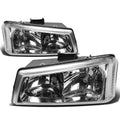Fit 2003-2006 Chevy Silverado Chrome Housing Clear | Built Supply Co