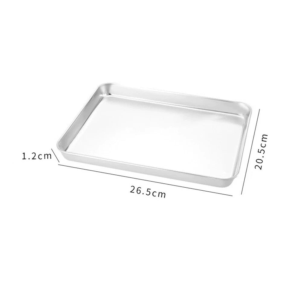 Stainless Steel Tray Rectangular Flat Bottom For And Restaurant Use