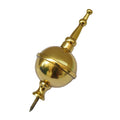4 1/2" Brass Ball & Spire Clock Finial For Grandfather Longcase &
