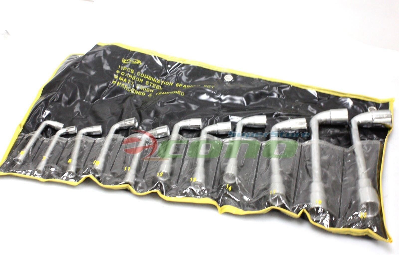 11pc L-Type Elbow Double End Hex Socket Spanner Wrench Set 6–22mm by Unbranded