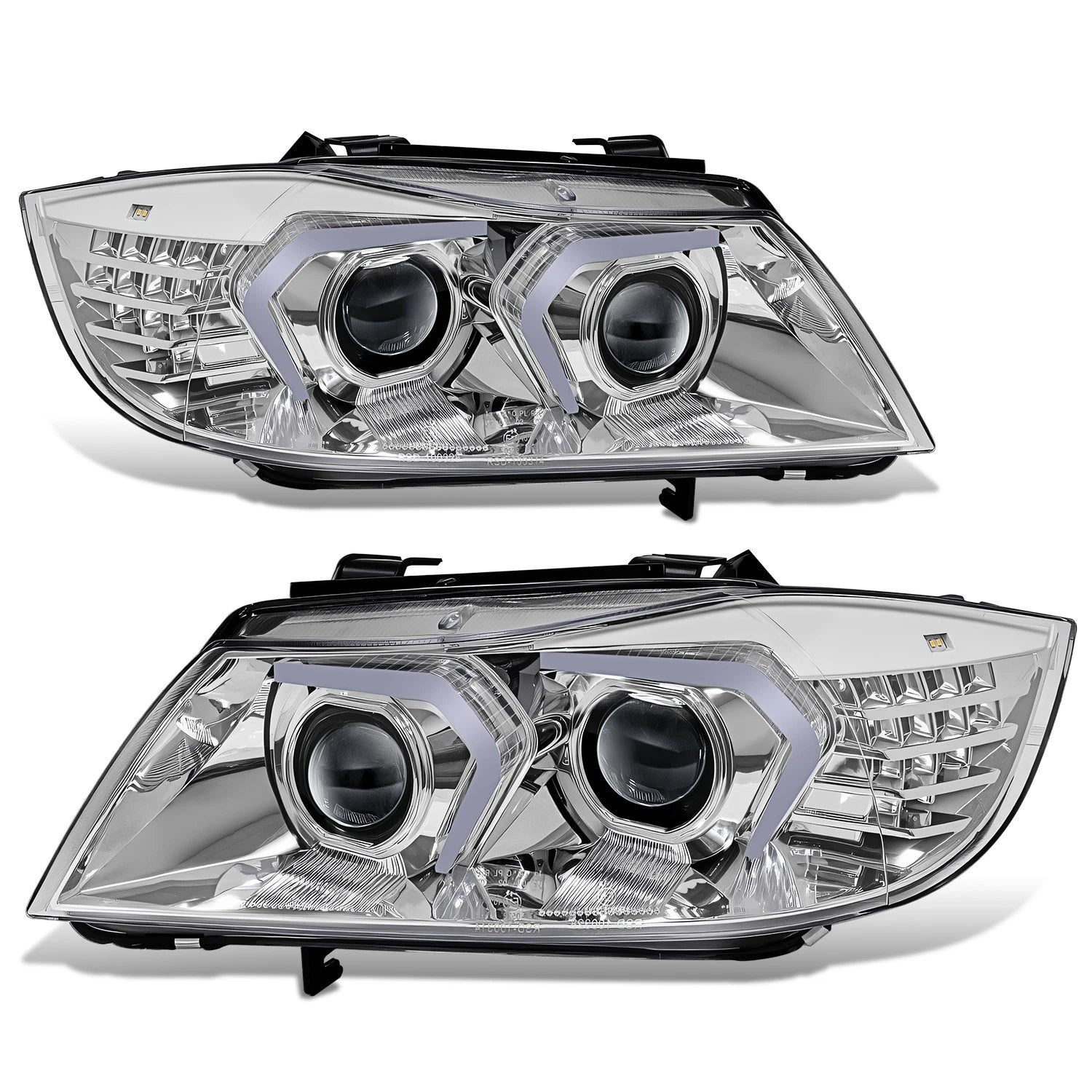 Fit 07-11 Bmw 328i 335i 4dr Chrome Clear Hid Led | Built Supply Co