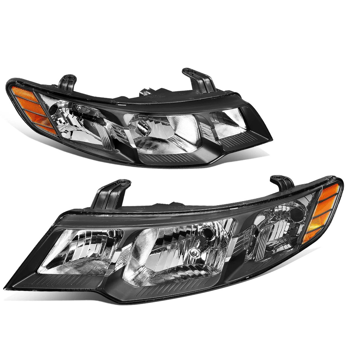 Fit 10-13 Kia Forte Koup Black Housing Amber Side | Built Supply Co