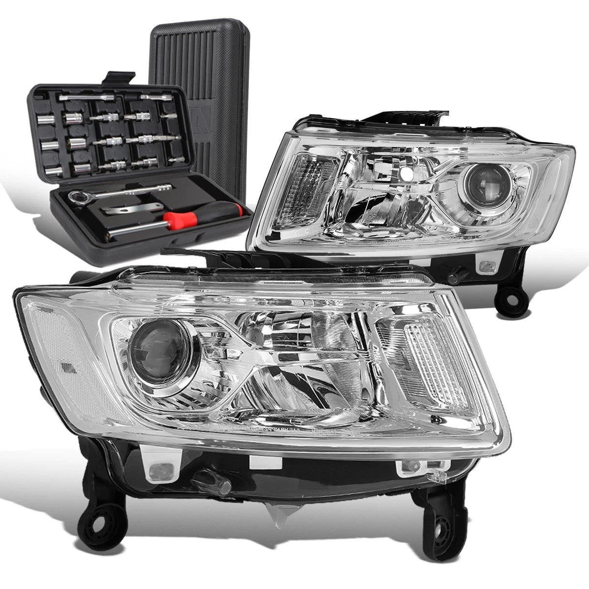 For 2014-2016 Grand Cherokee Chrome/clear Signal | Built Supply Co
