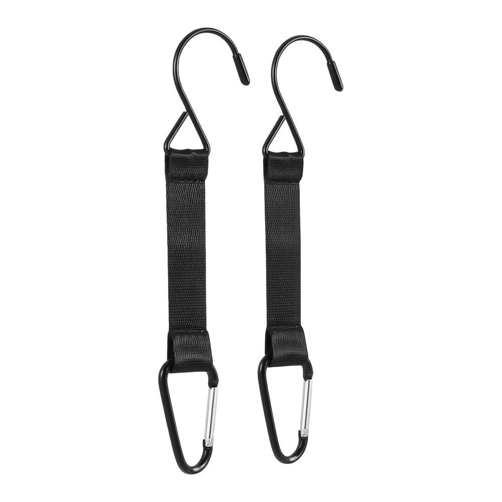 Compact Fence Hooks 19.5cm Total Length 7.5cm Nylon Belt For Camping