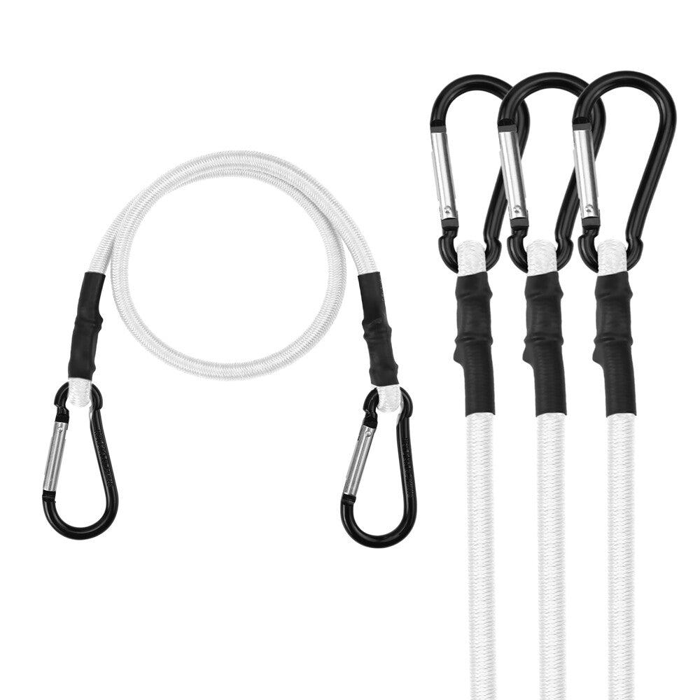 WORKPRO 4PCS 24" Heavy Duty Bungee Cord Rubber Straps Strong Elastic
