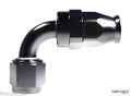 An-12 90 Degree Ptfe Stealth Black Hose Fitting