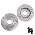 Front Disc Brake Rotors Kit for Honda Civic Del Sol 1993-1997/CRX