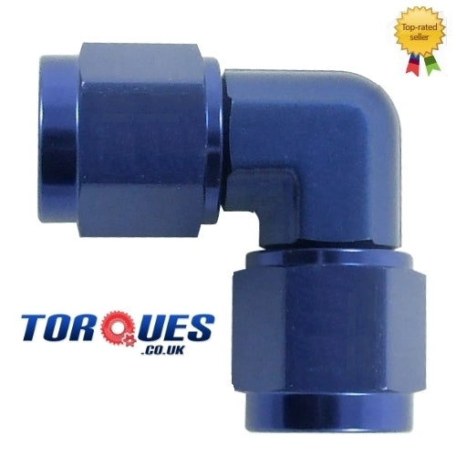 AN -6 (6AN ) 90 Degree Female to Female Forged Adapter